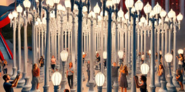 Los Angeles County Museum of Art (LACMA) & Urban Light