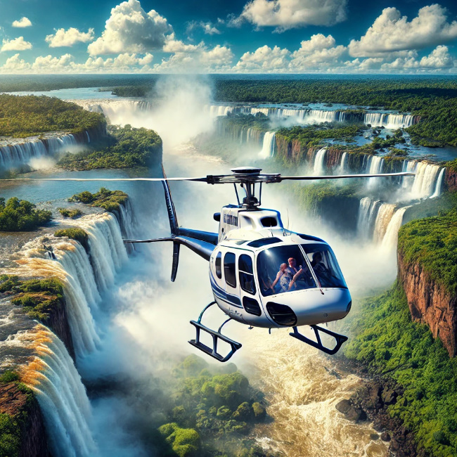 Helicopter Tour Over Iguazu Falls