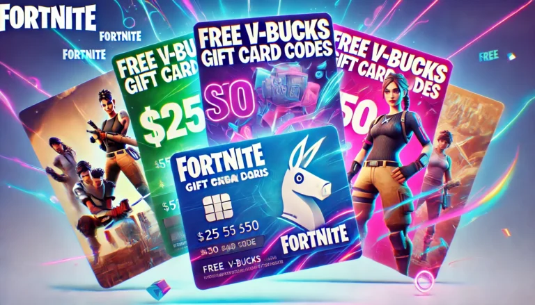 Free V-bucks Gift Card Codes