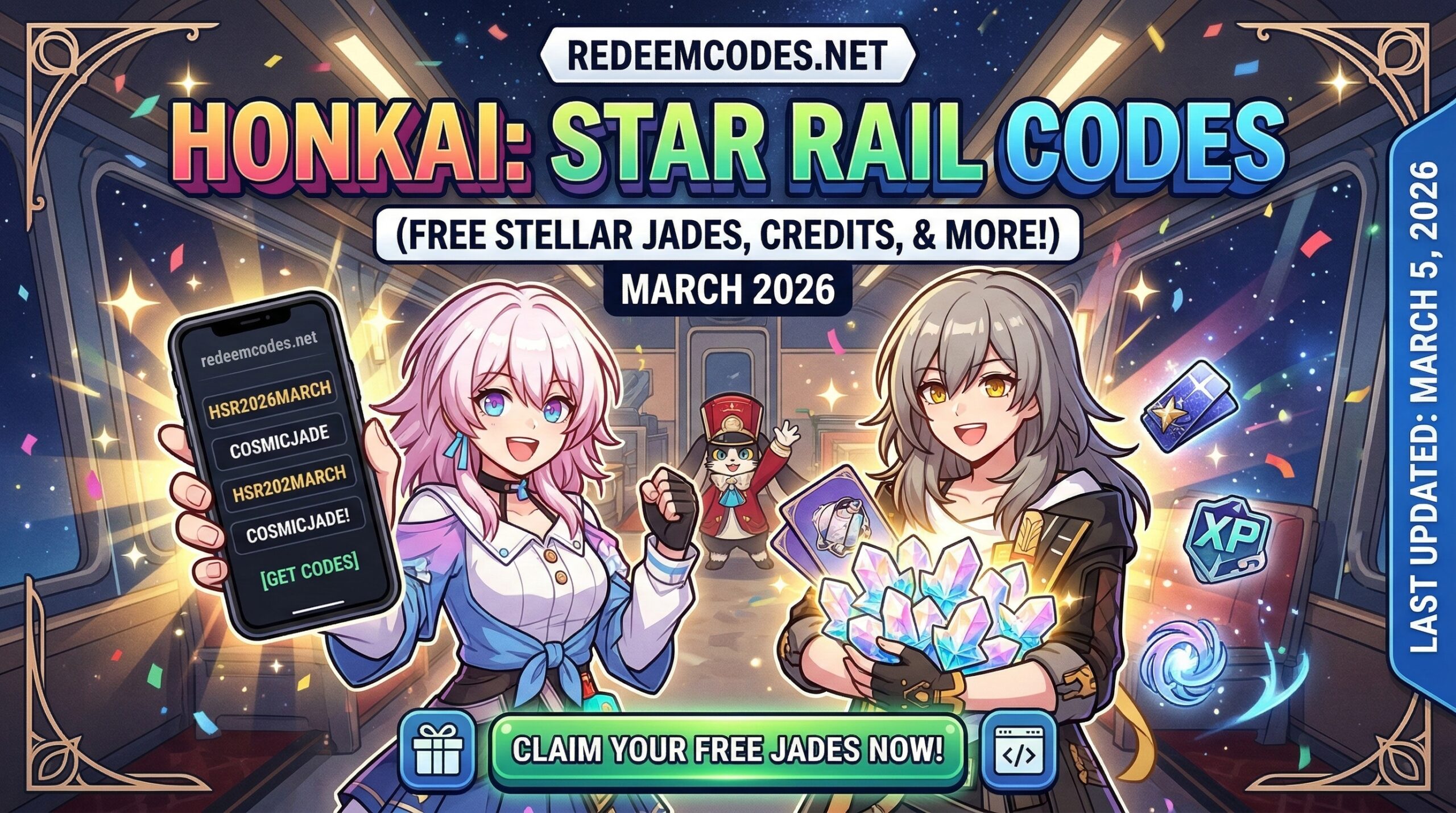 Honkai: Star Rail Codes: Free Stellar Jades, Credits, and EXP!