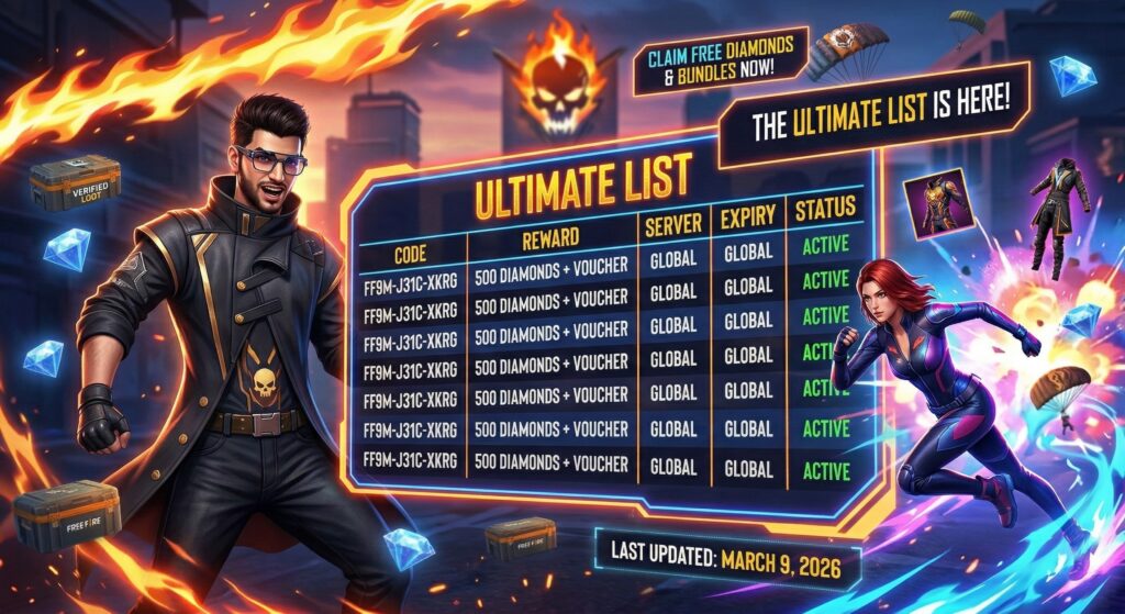 The Ultimate List: Active Free Fire Redeem Codes