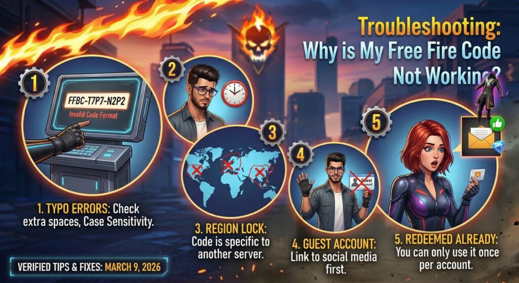 Troubleshooting: Why is My Free Fire Code Not Working?
