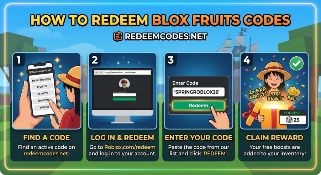 Blox Fruits Codes - How to Redeem
