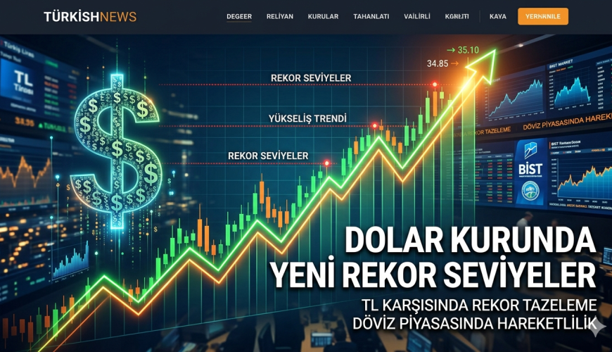 Dolar Kurunda Yeni Rekor Seviyeler Görüldü